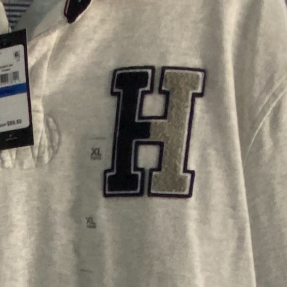 NWT MEN’S TOMMY HILFIGER Long-sleeved Varsity Polo - Picture 3 of 3